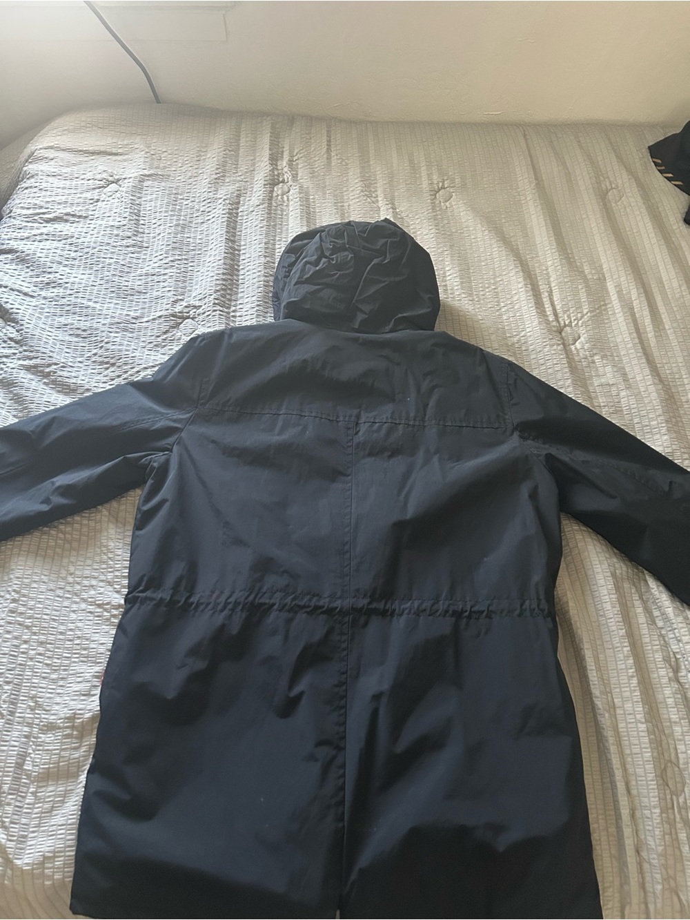 Men's Hooded Rain Jacket - Black